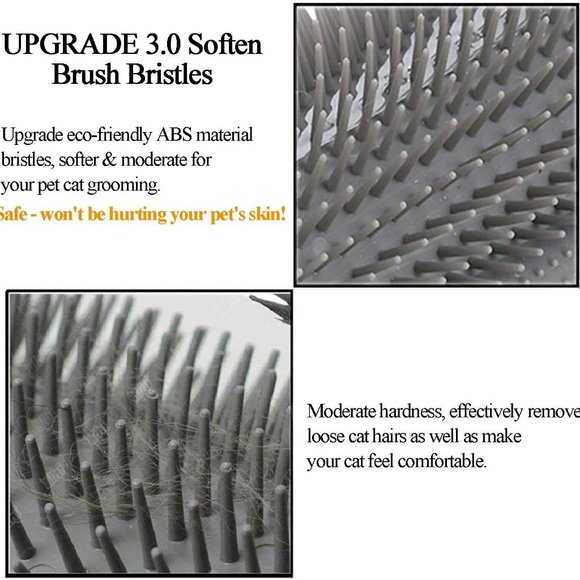 5 Pack Tall Style Cat Corner Combs Self Groomer Full Body Brushes Mount Grooming - Picture 3 of 7